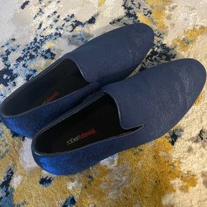 Blue men’s slip on loafers